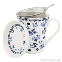 Blue flowers mug