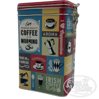 Coffee Collage retro tin