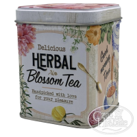 Herbal retro tin