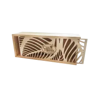 Openwork box for 4 company cans