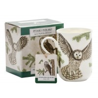 Polish tawny owl bird mug