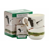 Polish birds mug white stork