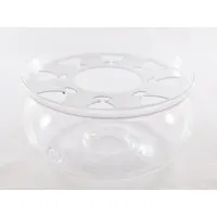 Podgrzewacz szklany z metalową fajerką