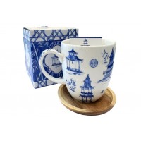 Pagoda mug light blue