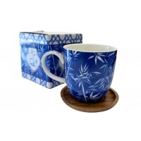 Pagoda mug dark blue