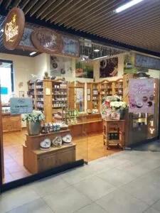 The entrance to the Czas na Herbatę store in the Pasaż Królewiecki shopping center in Wrocław.