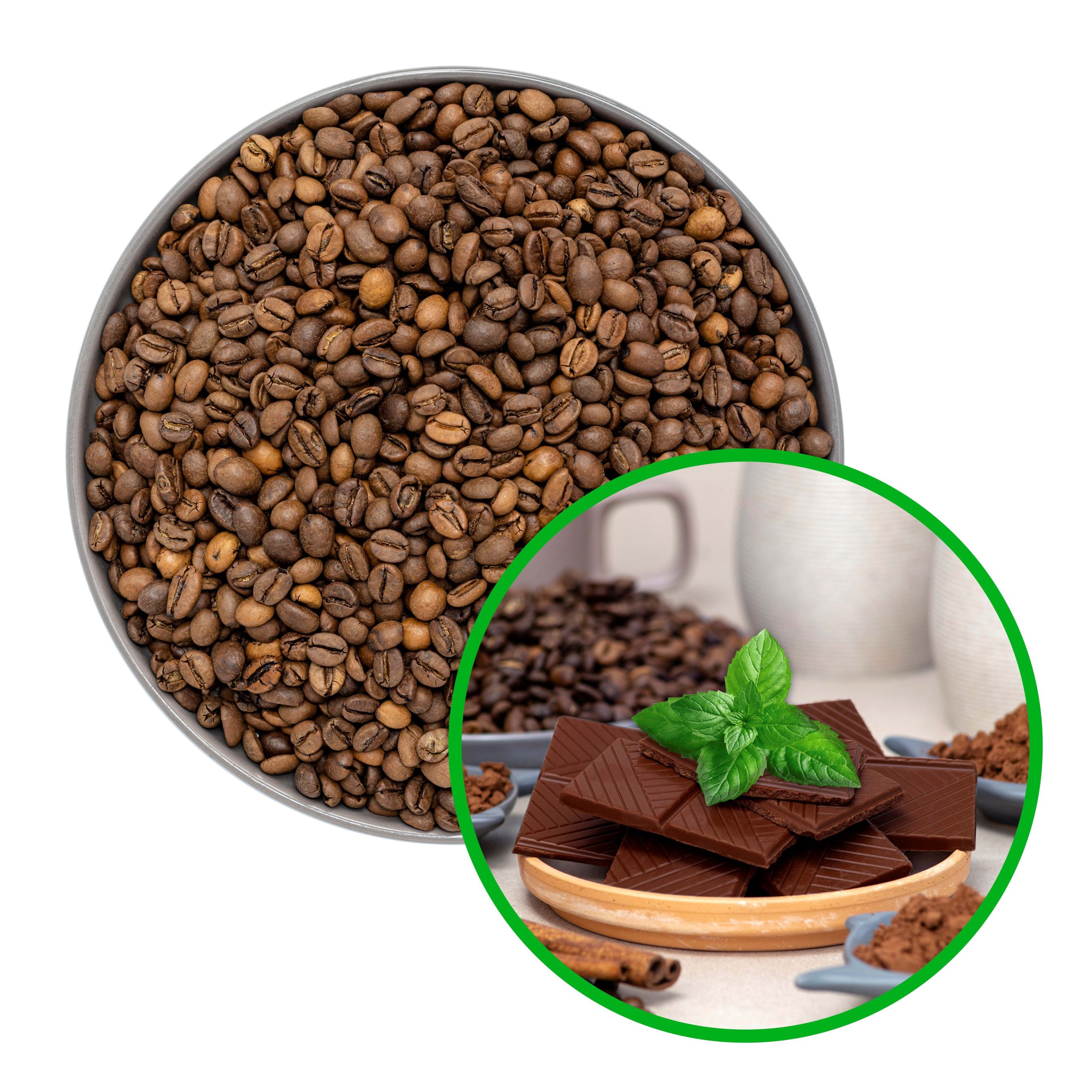 Kawa czekolada-mięta