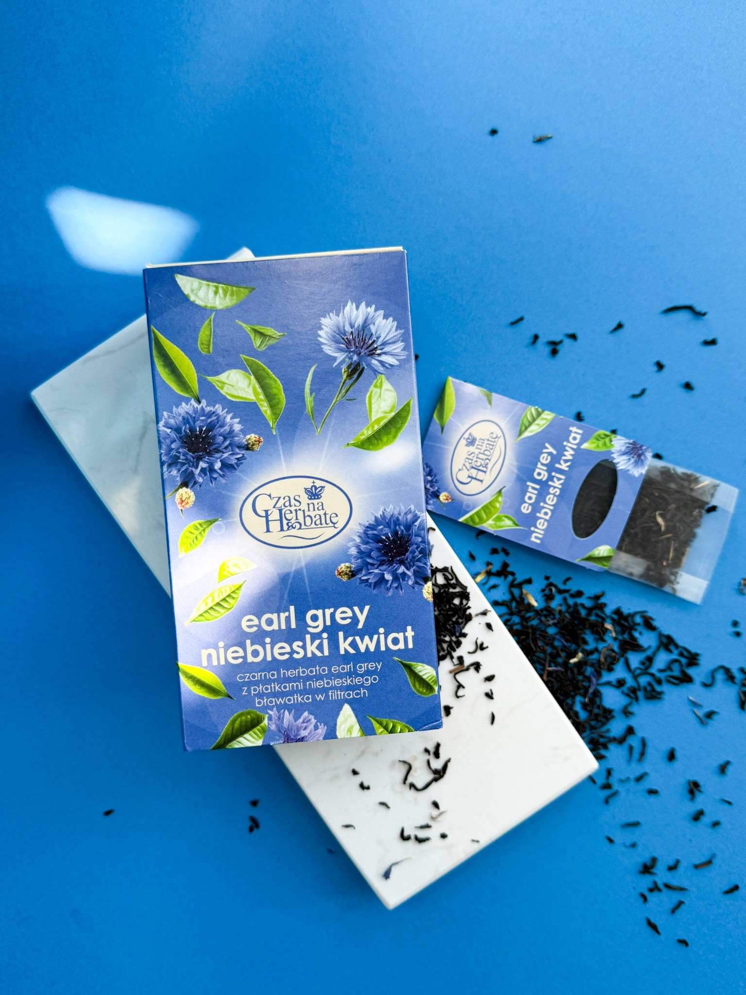 Box Earl grey niebieski kwiat - obrazek 3