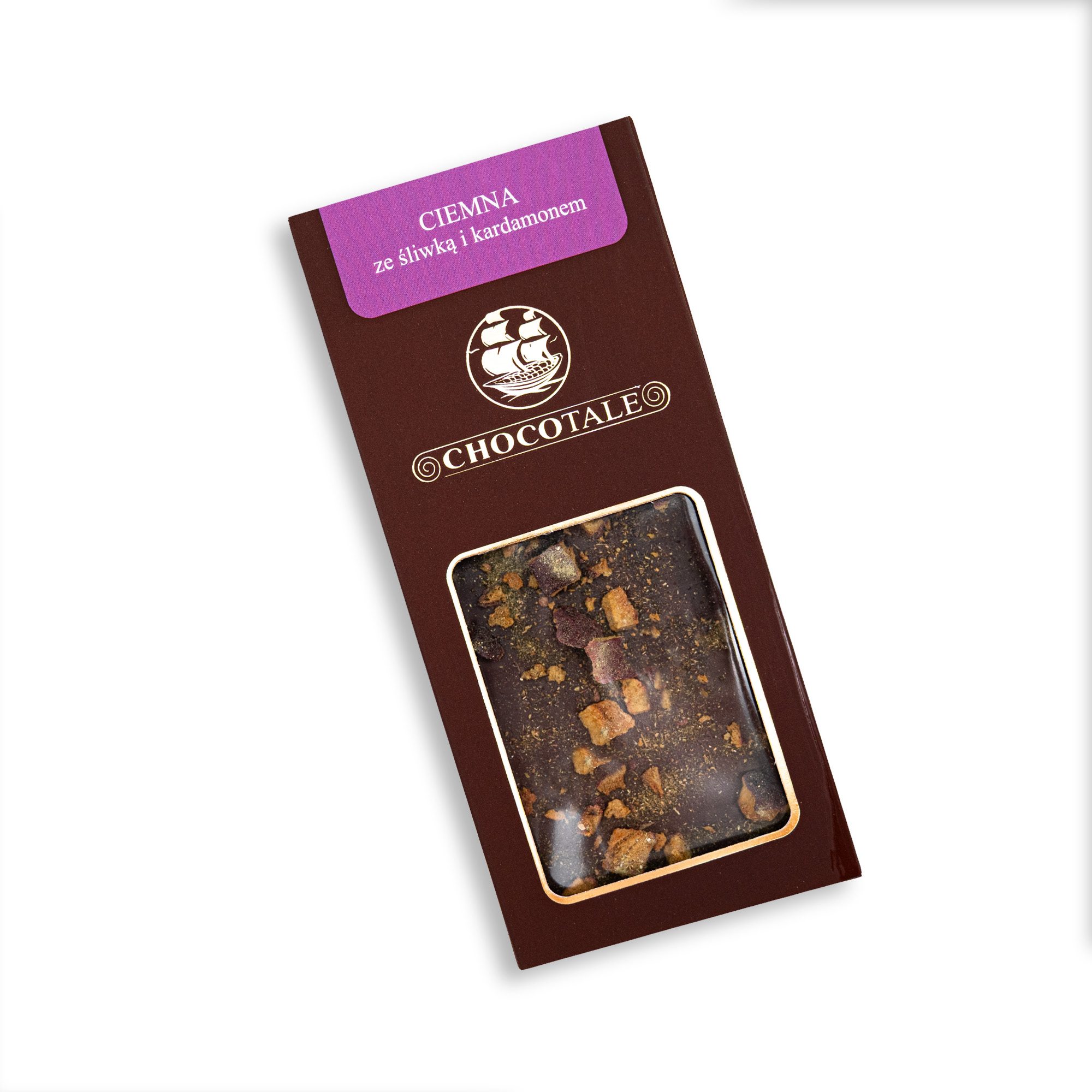 Chocolate with plum and cardamom