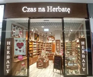 The entrance to the Time for Tea store in the VIVO shopping center in Lublin.