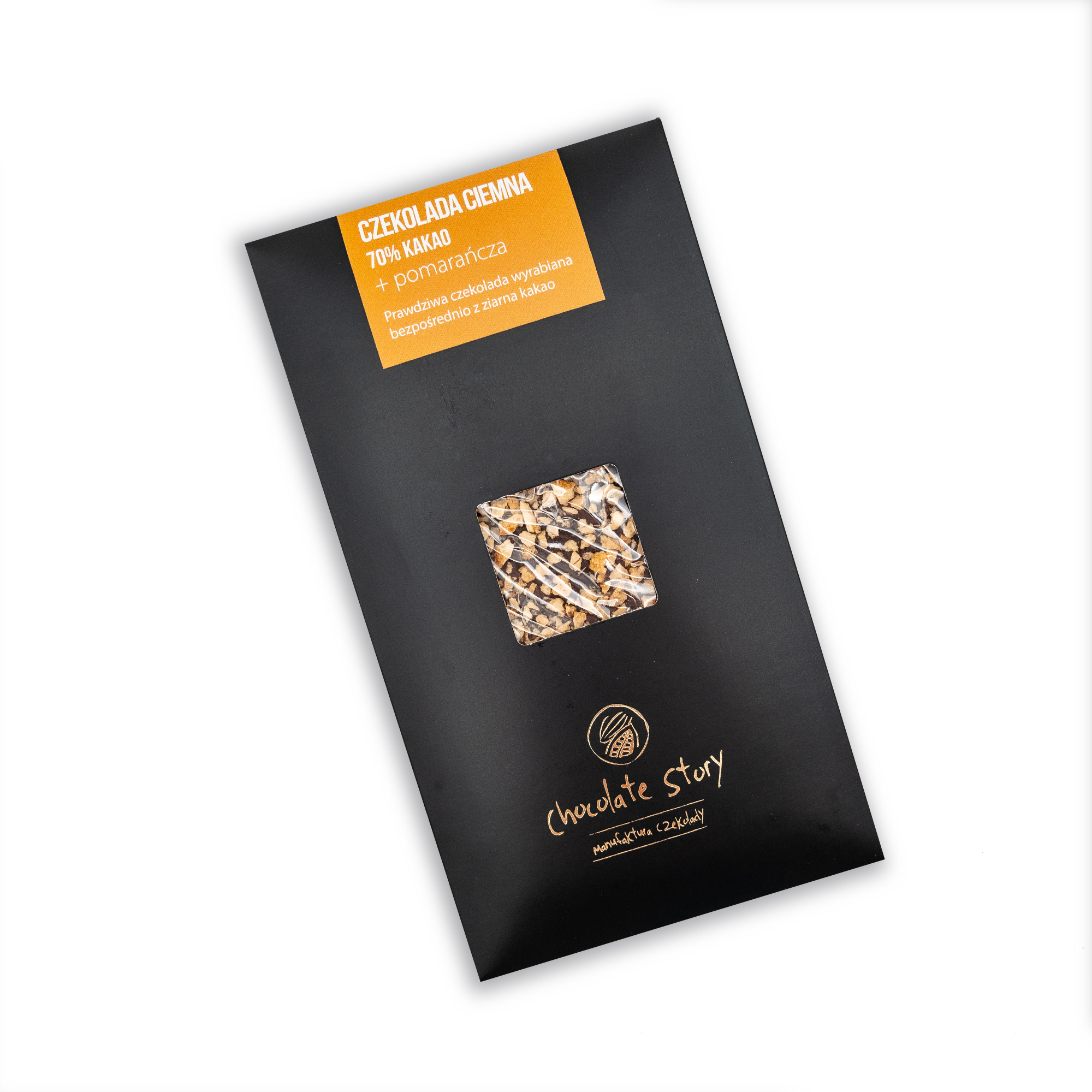 Dark chocolate with orange