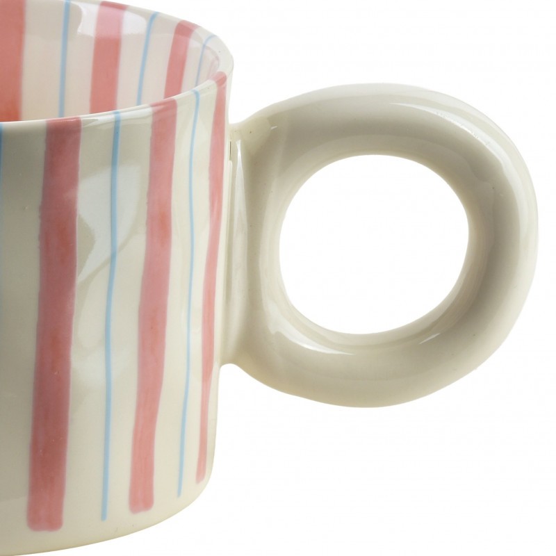 Kubek Rodi paski różowo-niebieskie - obrazek 3