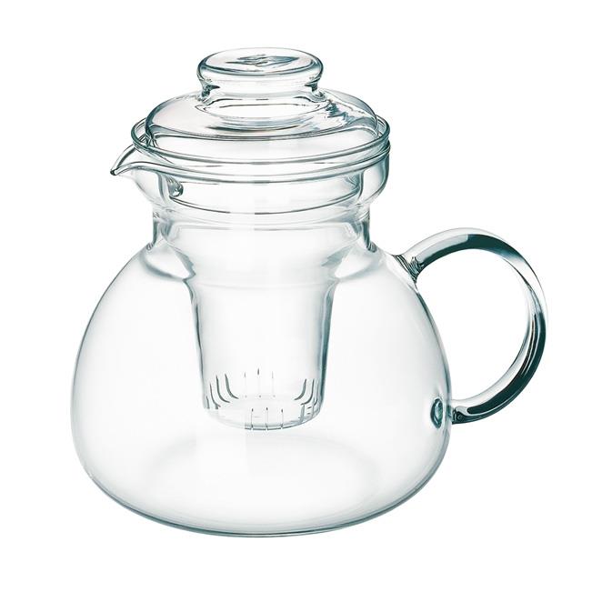 Glass pitcher with a tea infuser