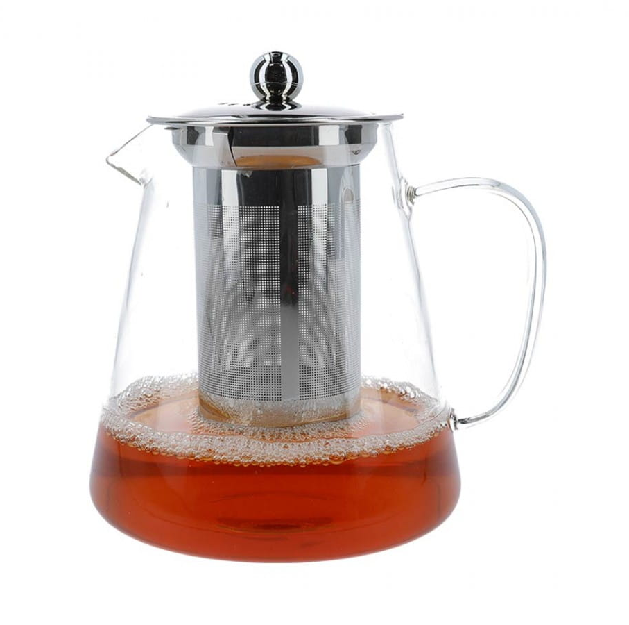 Glass pitcher with a tea infuser